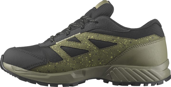 Salomon Juniors' Outway Climasalomon™ Waterproof Deep Lichen Green/Black/Charlock Salomon