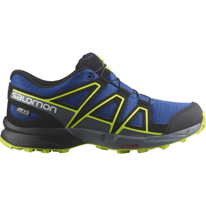 Salomon Juniors' Speedcross Climasalomon™ Waterproof Nautical Blue/Black/Acid Lime Salomon