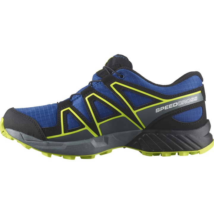 Salomon Juniors' Speedcross Climasalomon™ Waterproof Nautical Blue/Black/Acid Lime Salomon