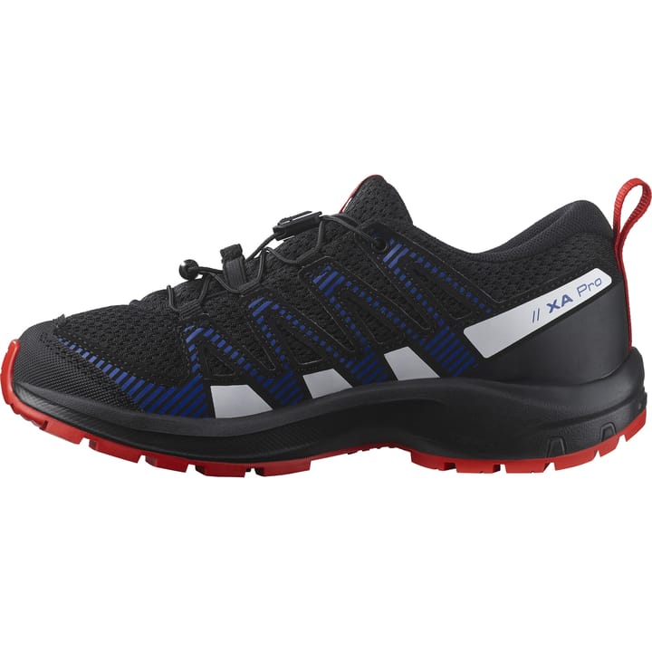 Salomon Juniors' XA Pro V8 Black/Lapis Blue/Fiery Red Salomon