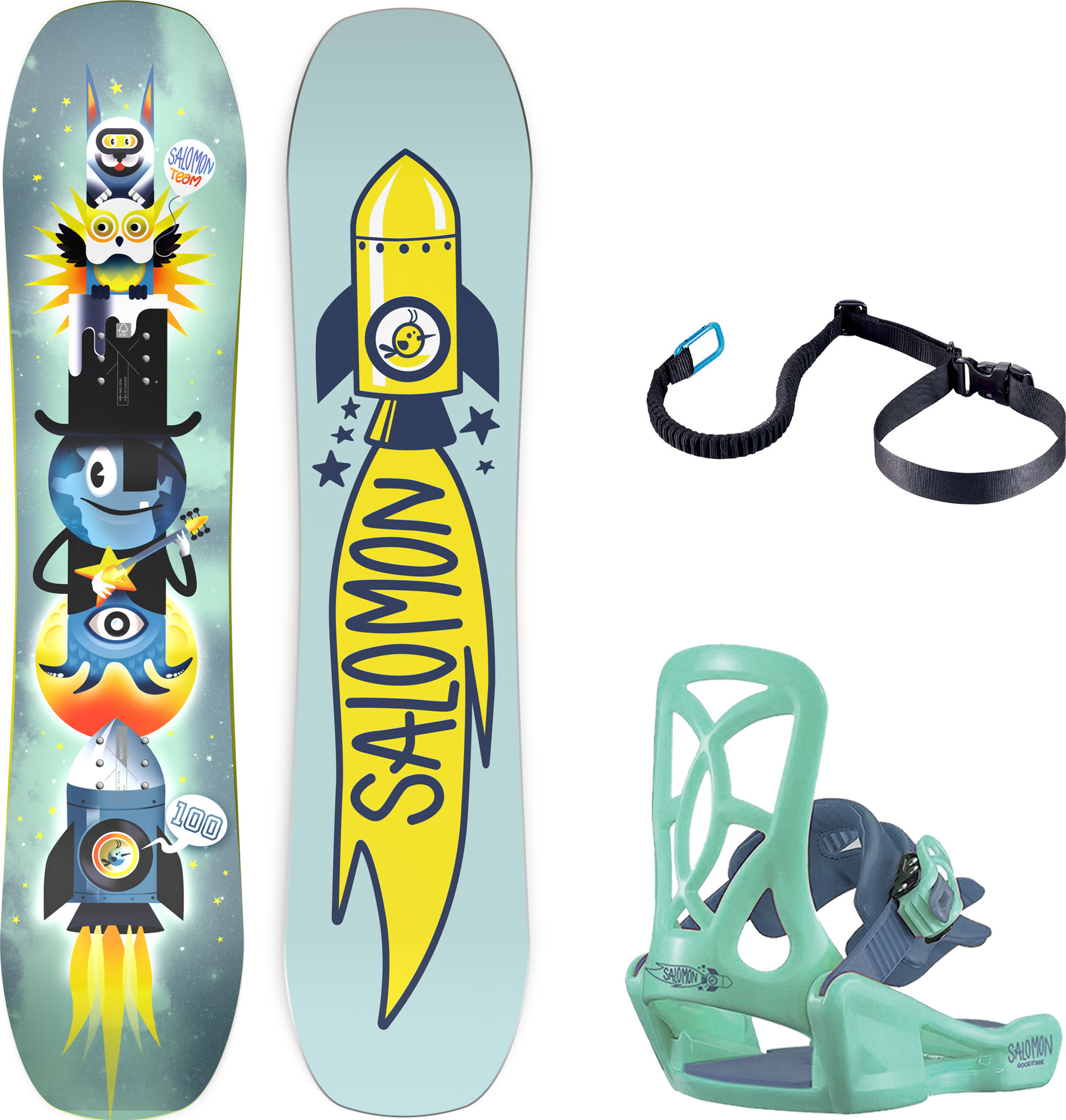 Salomon Kids' Team Package Blue Snowboards Nocolour 80