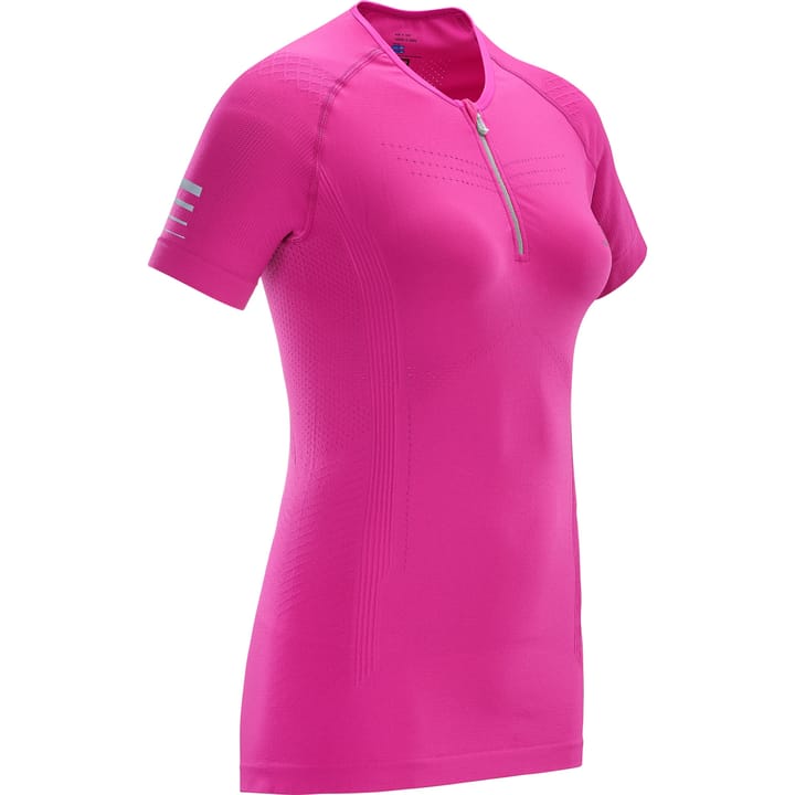 Salomon Women's Lightning Pro Short Sleeve Zip Tee Rose Violet Salomon