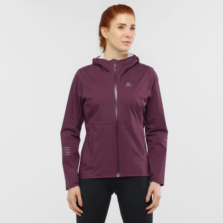 Women's Lightning Waterproof Jacket Winetasting Salomon