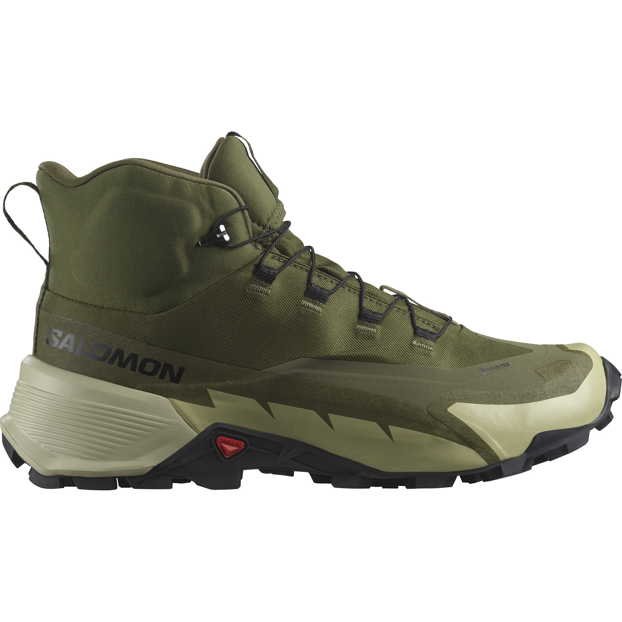 Salomon Men's Cross Hike 2 Mid GORE-TEX Olive Night/Moss Gray/Black Retkeilykengät 46