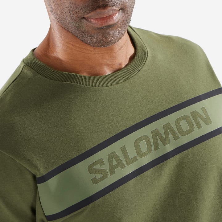 Men's Essential Crew Neck Forest Night/Grape Leaf Salomon