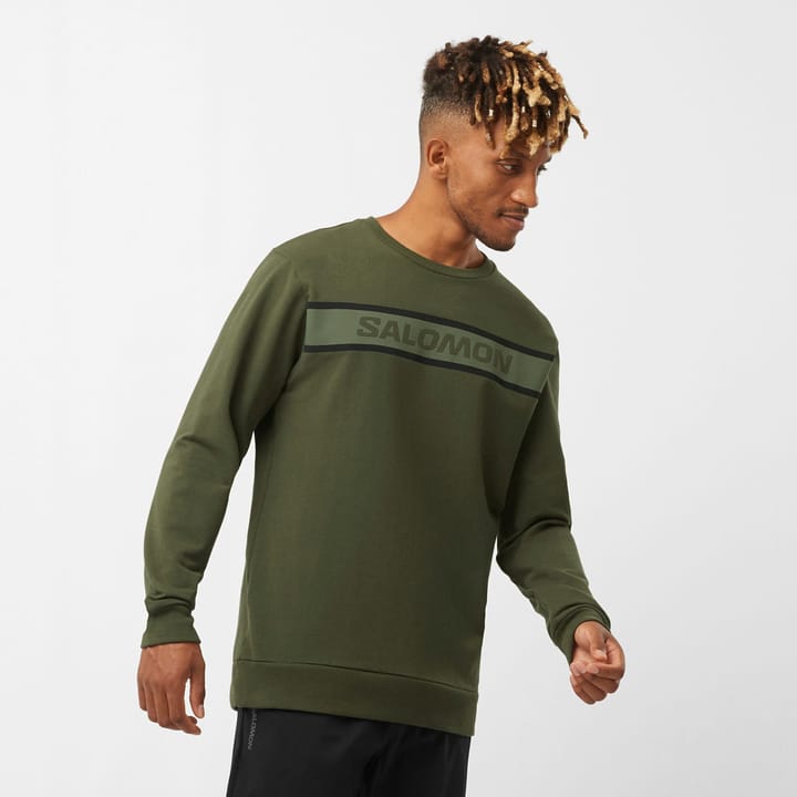 Men's Essential Crew Neck Forest Night/Grape Leaf Salomon