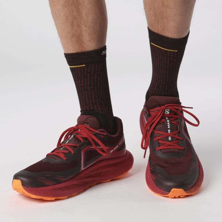 Salomon Men's Glide Max TR Bitter Chocolate/Red Dahlia/Shocking Orange Salomon