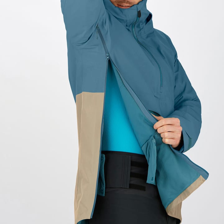 Salomon Men's Gravity Insulated Gore-Tex Anorak Roasted Cashew/Mallard Blue Salomon Salomon Men's Gravity Insulated Gore-Tex Anorak Roasted Cashew/Mallard Blue Salomon