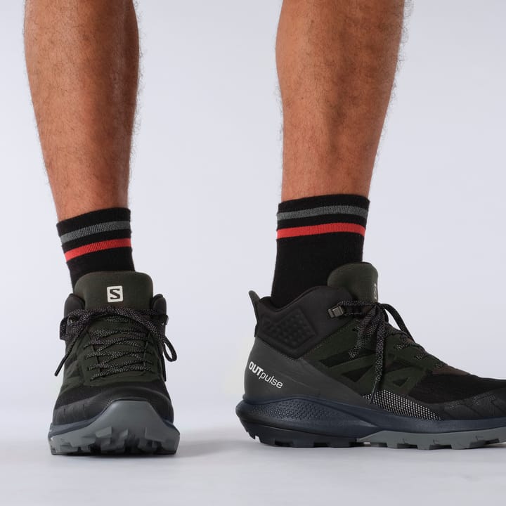 Salomon Men's Outpulse Mid Gore-Tex Black/Ebony/Vanilla Ice Salomon Salomon Men's Outpulse Mid Gore-Tex Black/Ebony/Vanilla Ice Salomon