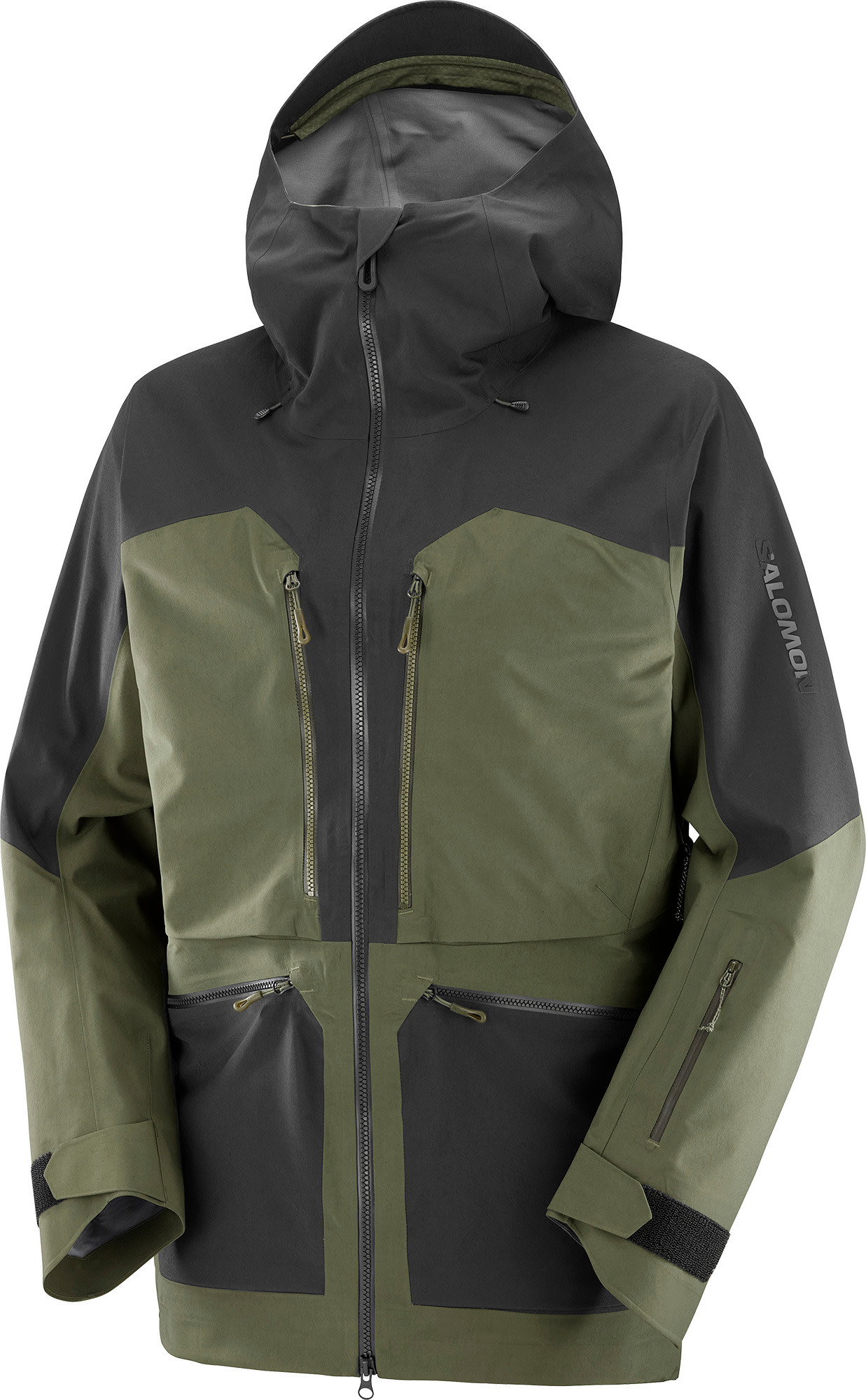 Men’s S/Lab QST GORE-TEX Pro Jacket Olive Night/Deep Black/