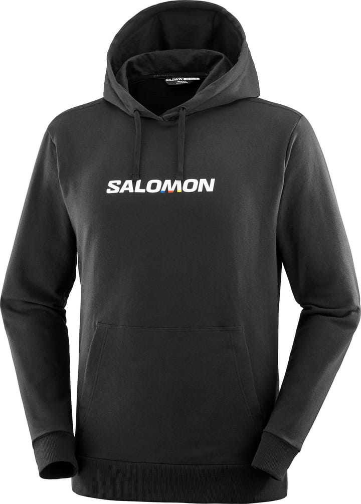 Salomon Men's Salomon Logo Performance Hoodie Deep Black Salomon