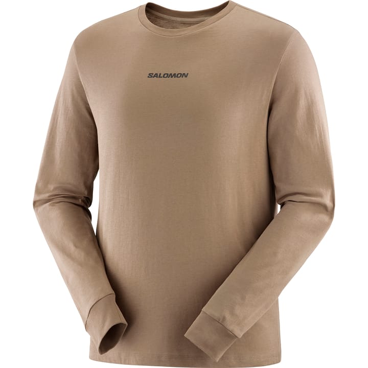 Salomon Men's Salomon Logo Performance Sweater Shitake Salomon