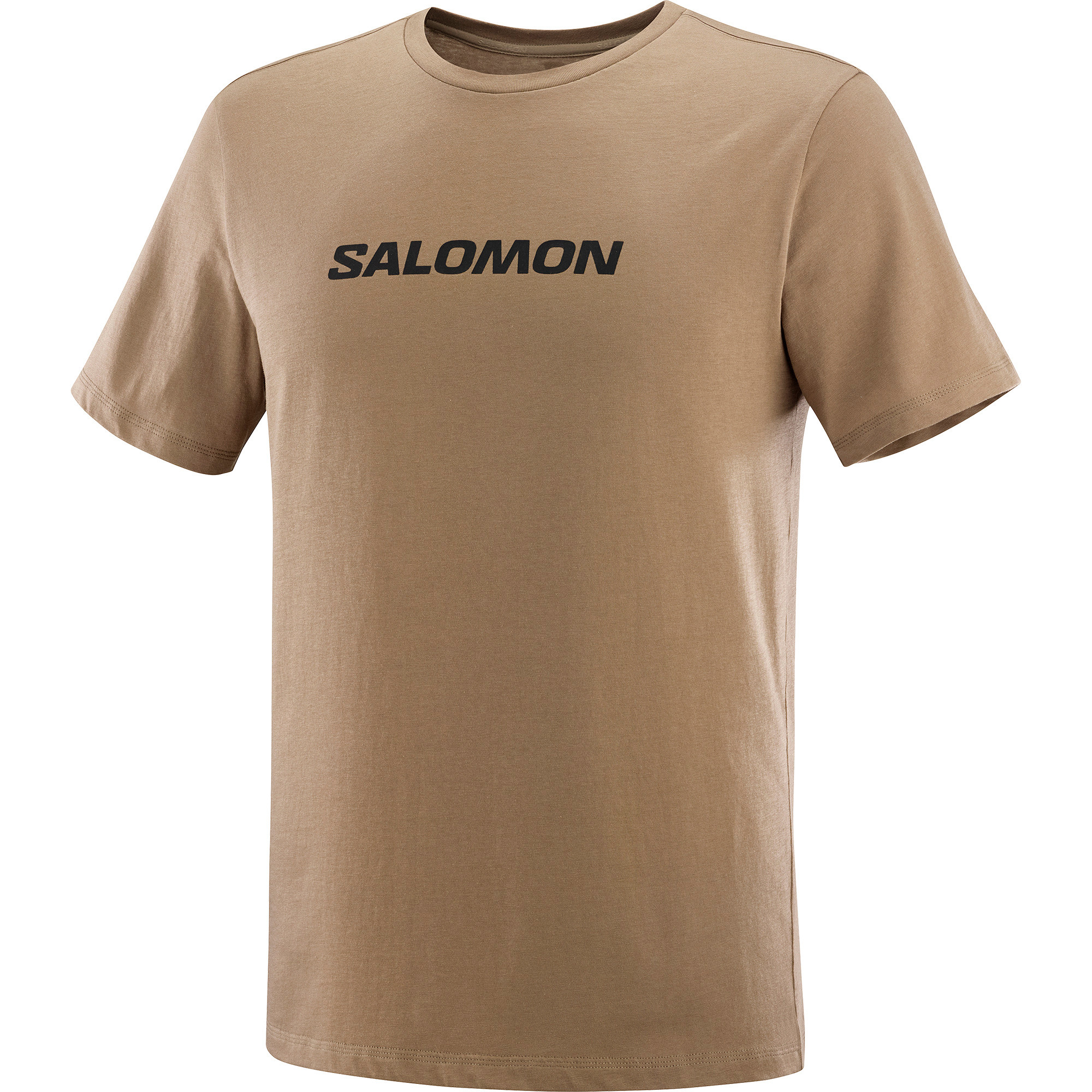 Salomon Salomon Men's Salomon Logo Performance Tee Shitake M, Shitake