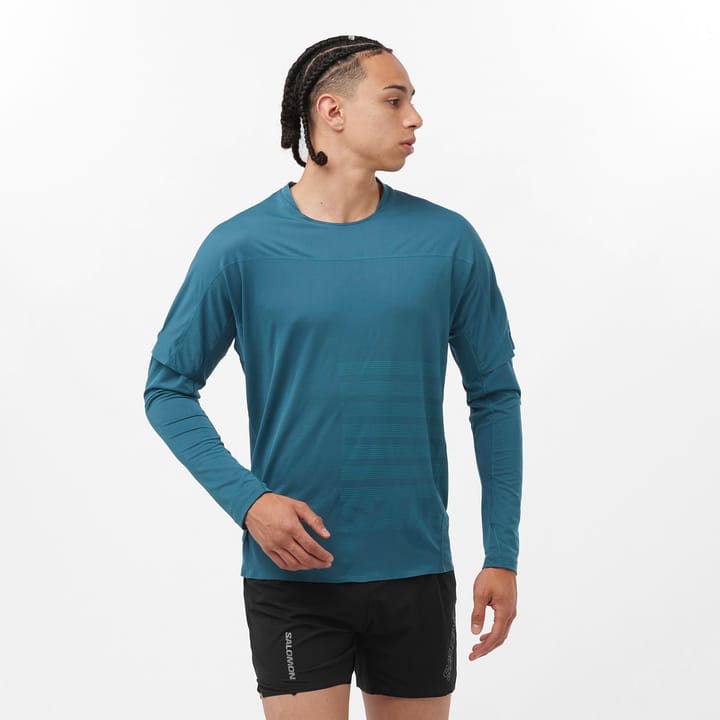 Salomon Men's Sense Aero Graphic Long Sleeve Deep Dive Salomon