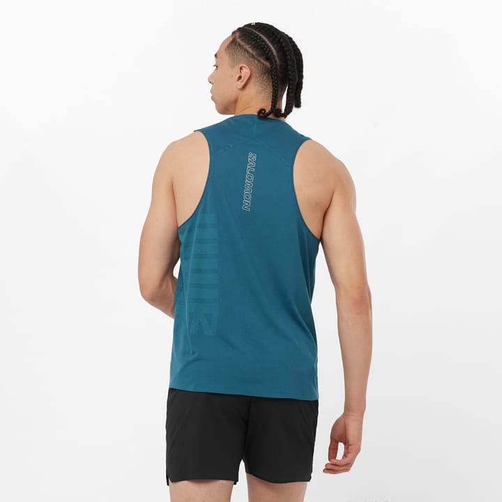 Salomon Men's Sense Aero Graphic Tank Top Deep Dive Salomon