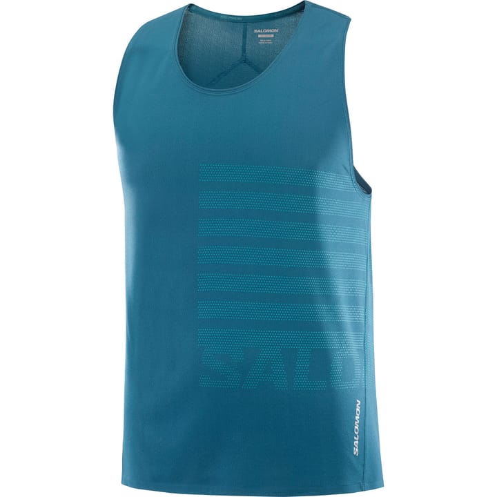 Salomon Men's Sense Aero Graphic Tank Top Deep Dive Salomon