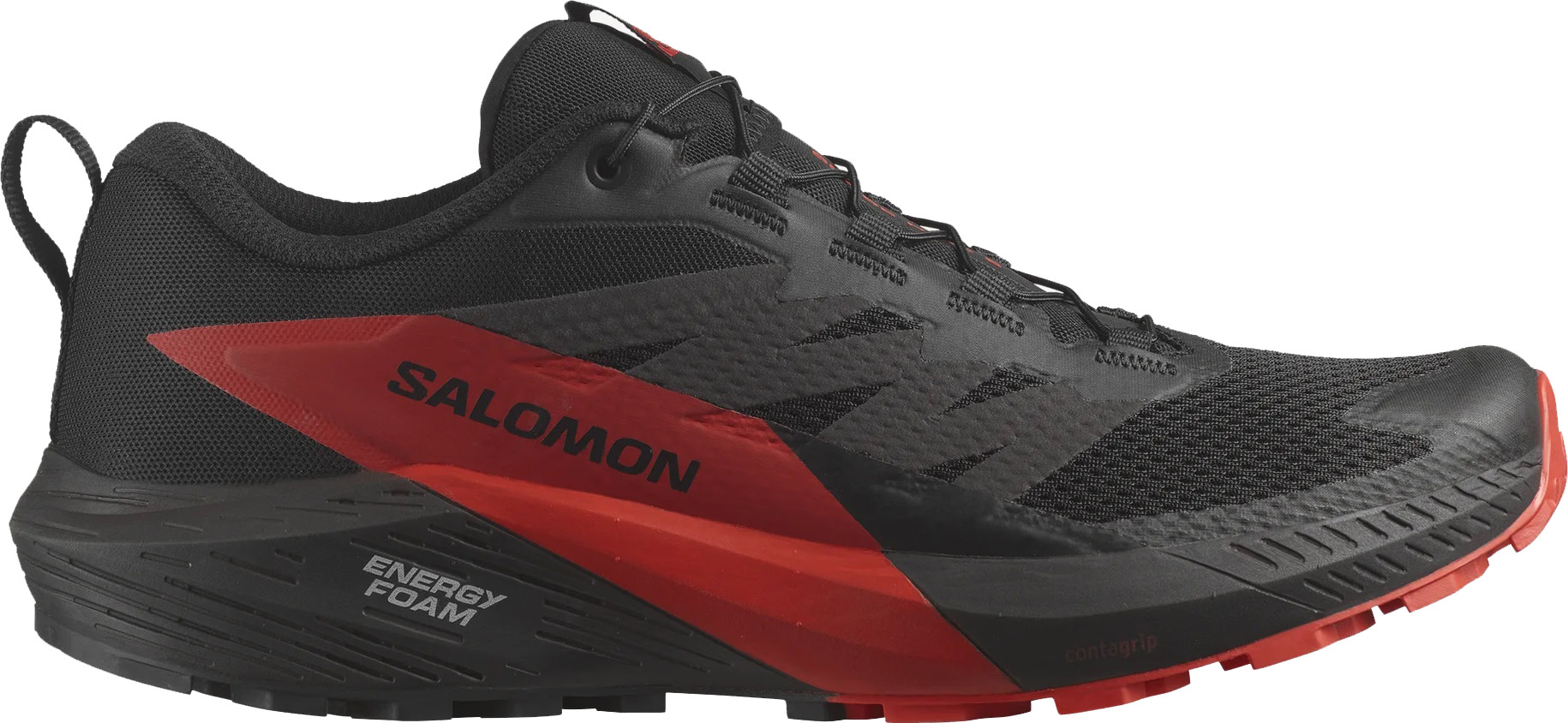 Salomon Men’s Sense Ride 5 Black/Fiery Red/Black