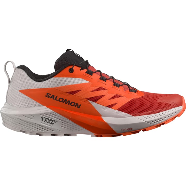 Salomon Men's Sense Ride 5 Lunar Rock/Shocking Orange/Fiery Re Salomon