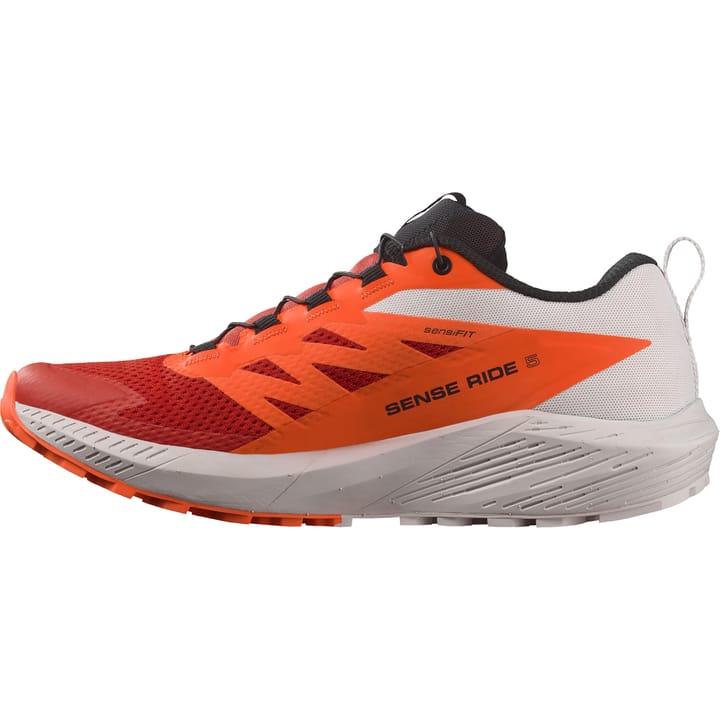 Salomon Men's Sense Ride 5 Lunar Rock/Shocking Orange/Fiery Re Salomon