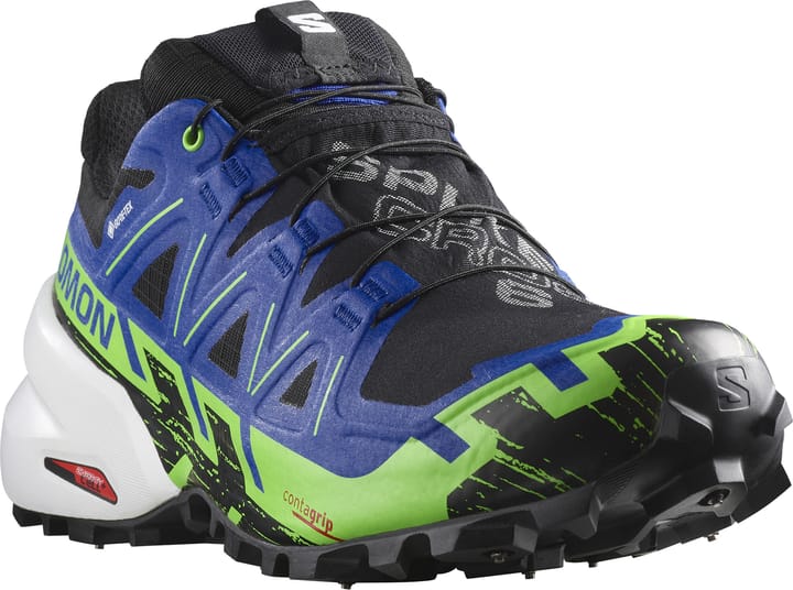 Salomon Unisex Spikecross 6 GORE-TEX Black/Surf The Web/Green Gecko Salomon