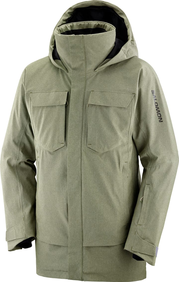 Salomon Men's Stance Cargo Jacket Olive Night/Heather Salomon Salomon Men's Stance Cargo Jacket Olive Night/Heather Salomon