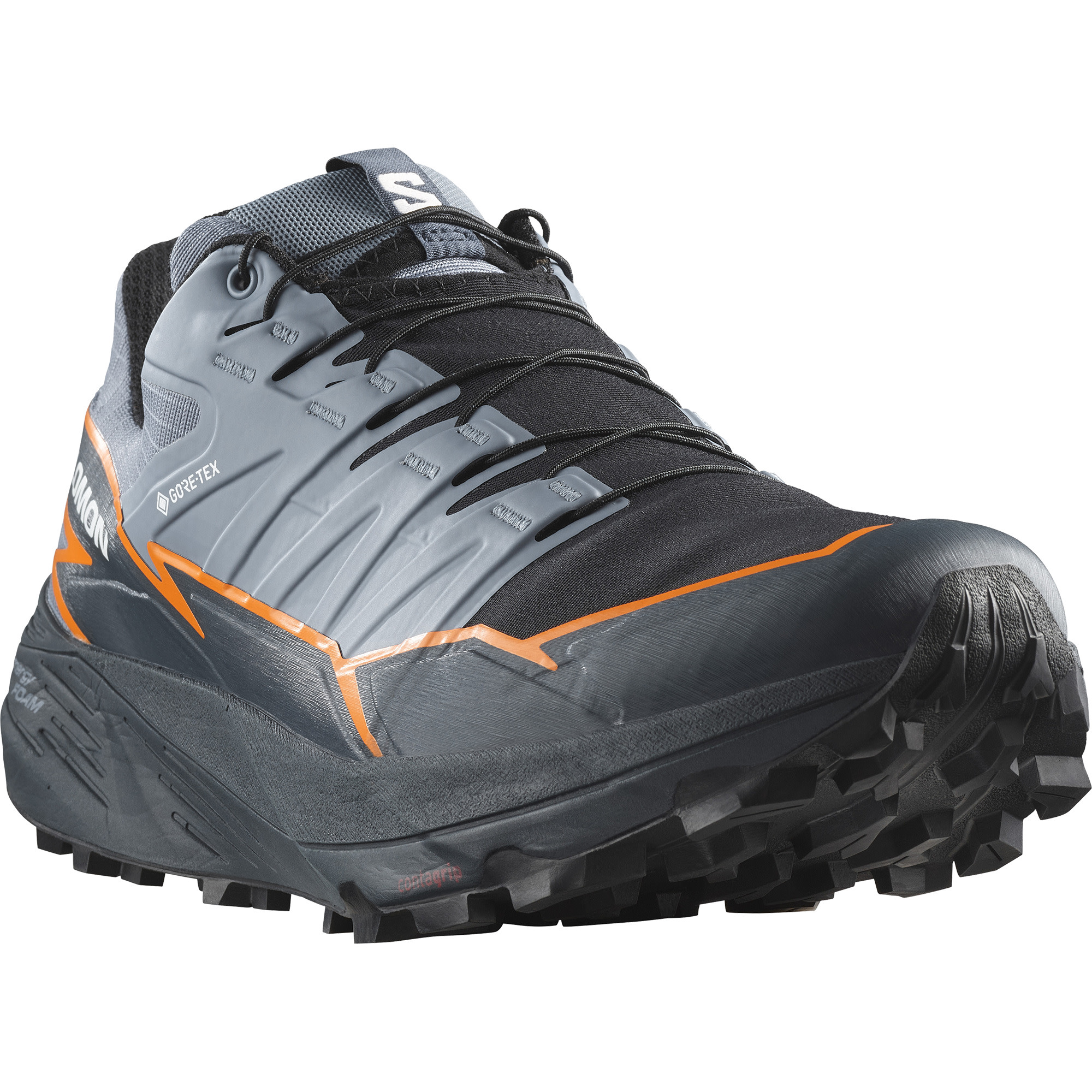 Salomon Men s Thundercross GORE TEX Flint Stone Carbon Orange Pepper Buy Salomon Men s Thundercross GORE TEX Flint Stone Carbon Orange Pepper here Outnorth