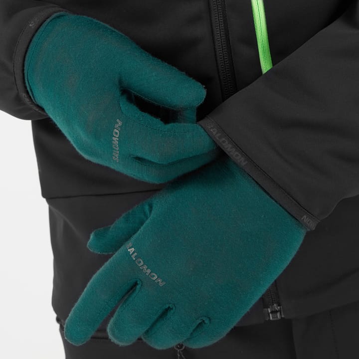 Men's MTN GORE-TEX Softshell Jacket DEEP BLACK/GREEN GECKO/ Salomon