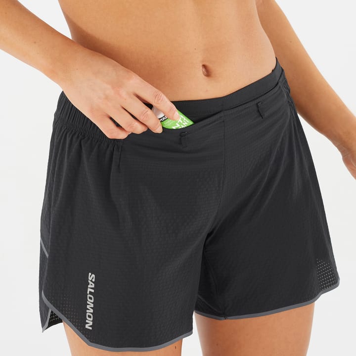 Women's Sense Aero 5'' Shorts DEEP BLACK/ Salomon