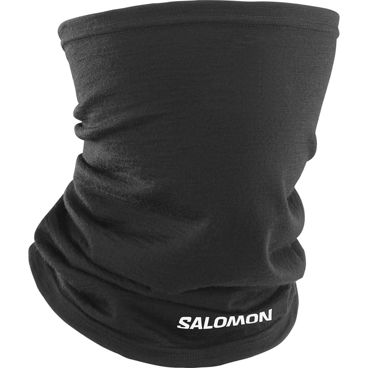 Salomon Merino Neck Gaiter Deep Black/White Salomon