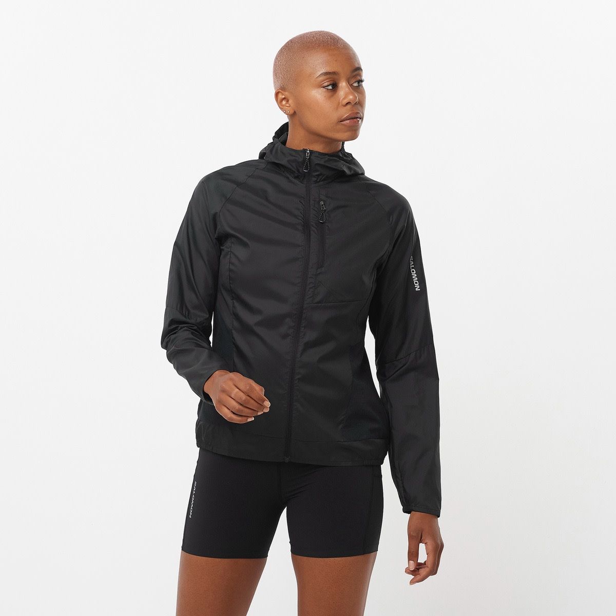 ジャケット・アウター SALOMON CROSS WIND JKT S DEEP BLACK Salomon Women's Bonatti Cross Wind Deep Black | Buy Salomon
