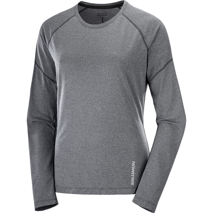 Salomon Women's Cross Run Top Deep Black/Heather Salomon Salomon Women's Cross Run Top Deep Black/Heather Salomon