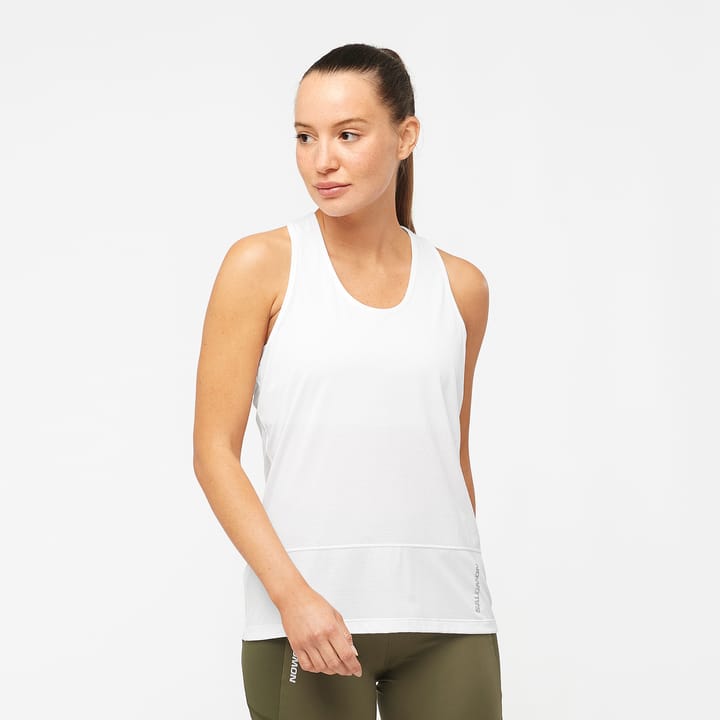 Salomon Women's Cross Run Tank WHITE Salomon