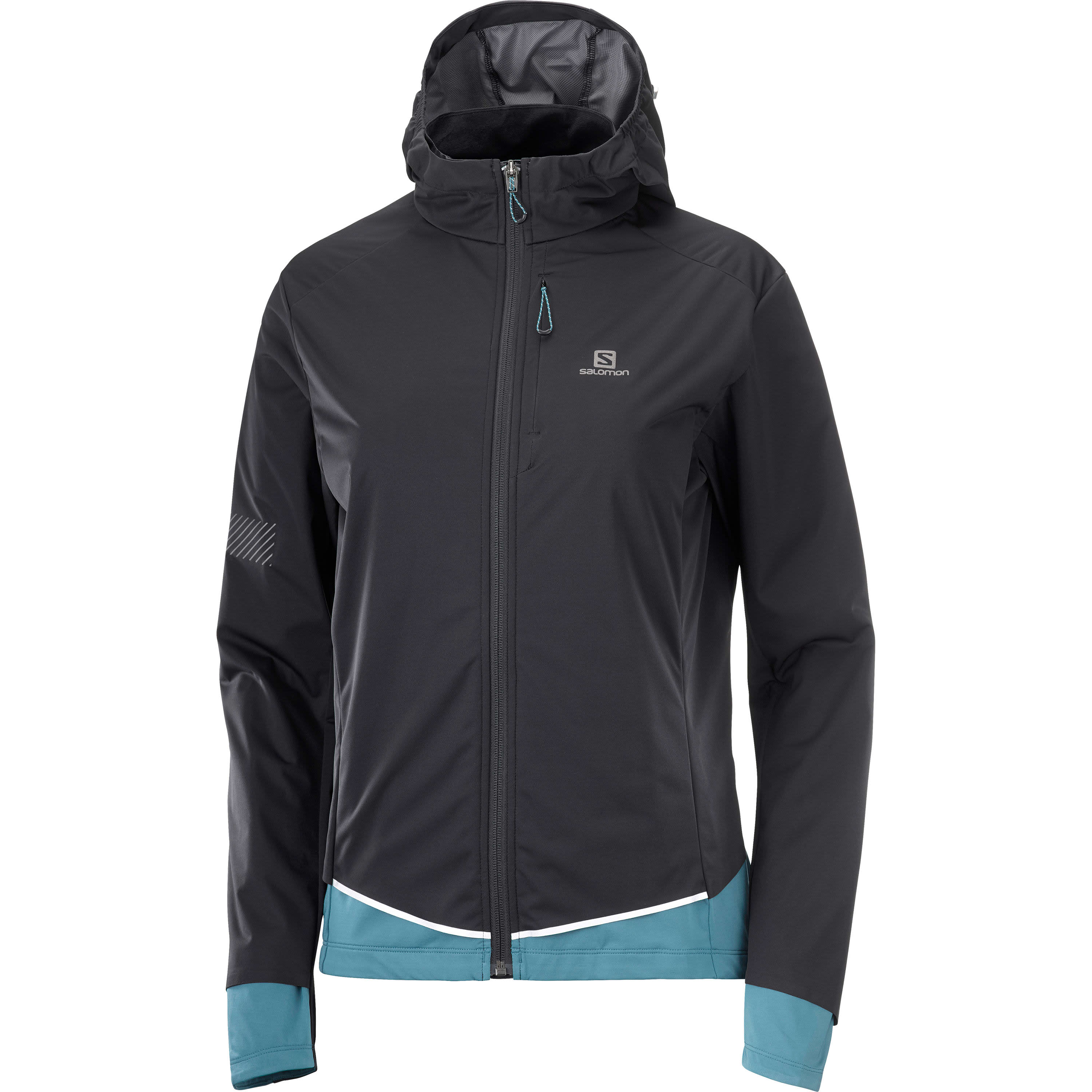 Salomon Women’s Light Shell Jacket (2021) Black/Mallard Blue