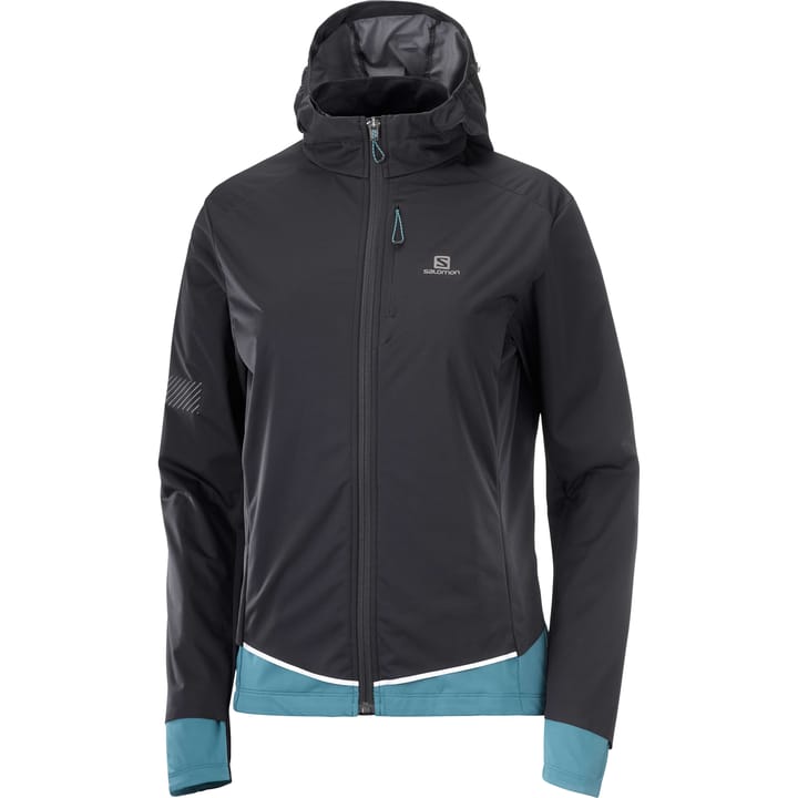 Salomon Women's Light Shell Jacket (2021) Black/Mallard Blue Salomon