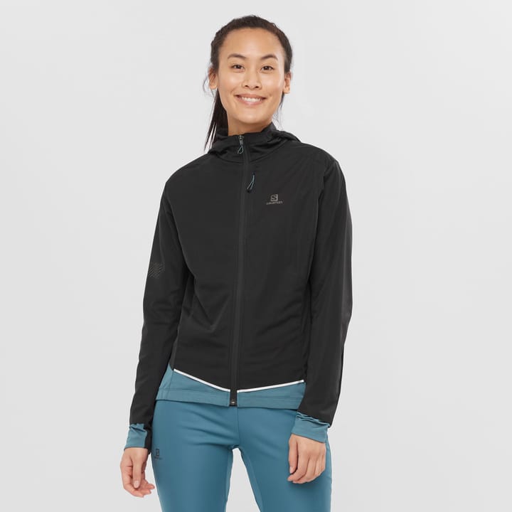 Salomon Women's Light Shell Jacket (2021) Black/Mallard Blue Salomon