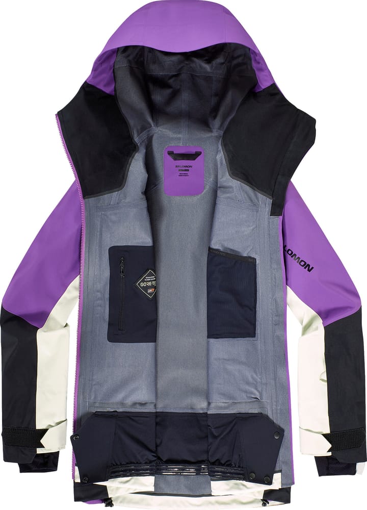 Salomon Women's Moon Patrol GORE-TEX Jacket Royal Purple/Almond Milk Salomon Salomon Women's Moon Patrol GORE-TEX Jacket Royal Purple/Almond Milk Salomon