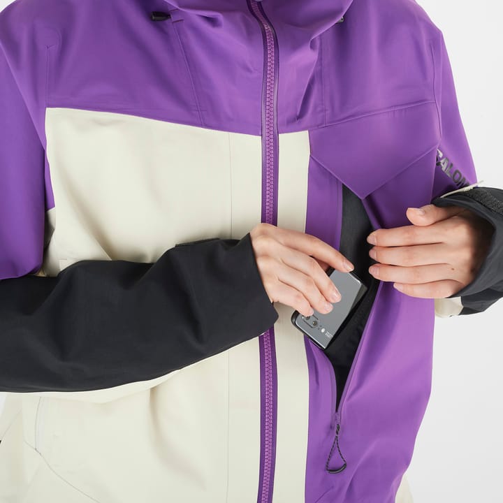 Salomon Women's Moon Patrol GORE-TEX Jacket Royal Purple/Almond Milk Salomon Salomon Women's Moon Patrol GORE-TEX Jacket Royal Purple/Almond Milk Salomon