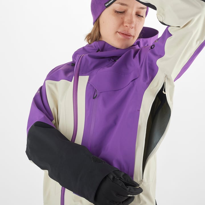 Women's Moon Patrol GORE-TEX Jacket Royal Purple/Almond Milk/ Salomon