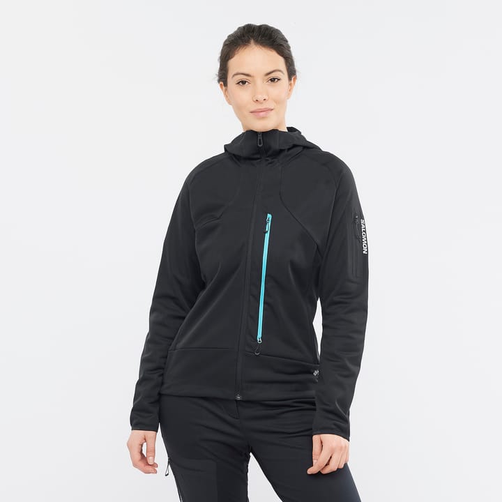 Salomon Women's MTN GORE-TEX Softshell Jacket DEEP BLACK/BLUEFISH/ Salomon