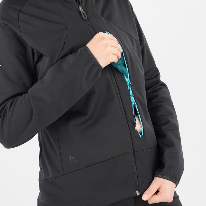 Salomon Women's MTN GORE-TEX Softshell Jacket DEEP BLACK/BLUEFISH/ Salomon