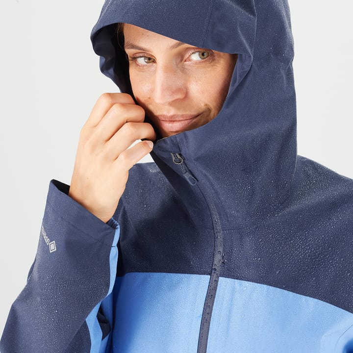 Salomon Women's Outline Gore-Tex 2.5L Jacket Mood Indigo/Provence Salomon