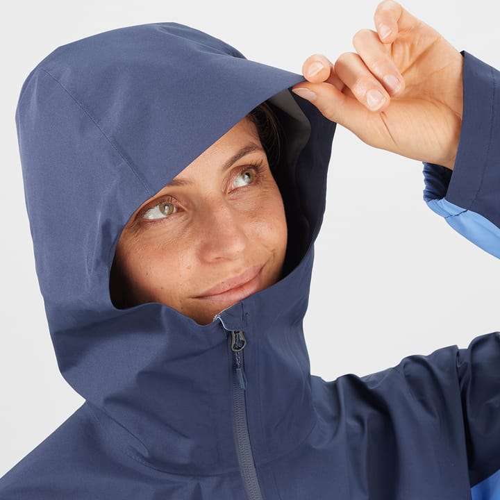 Salomon Women's Outline Gore-Tex 2.5L Jacket Mood Indigo/Provence Salomon