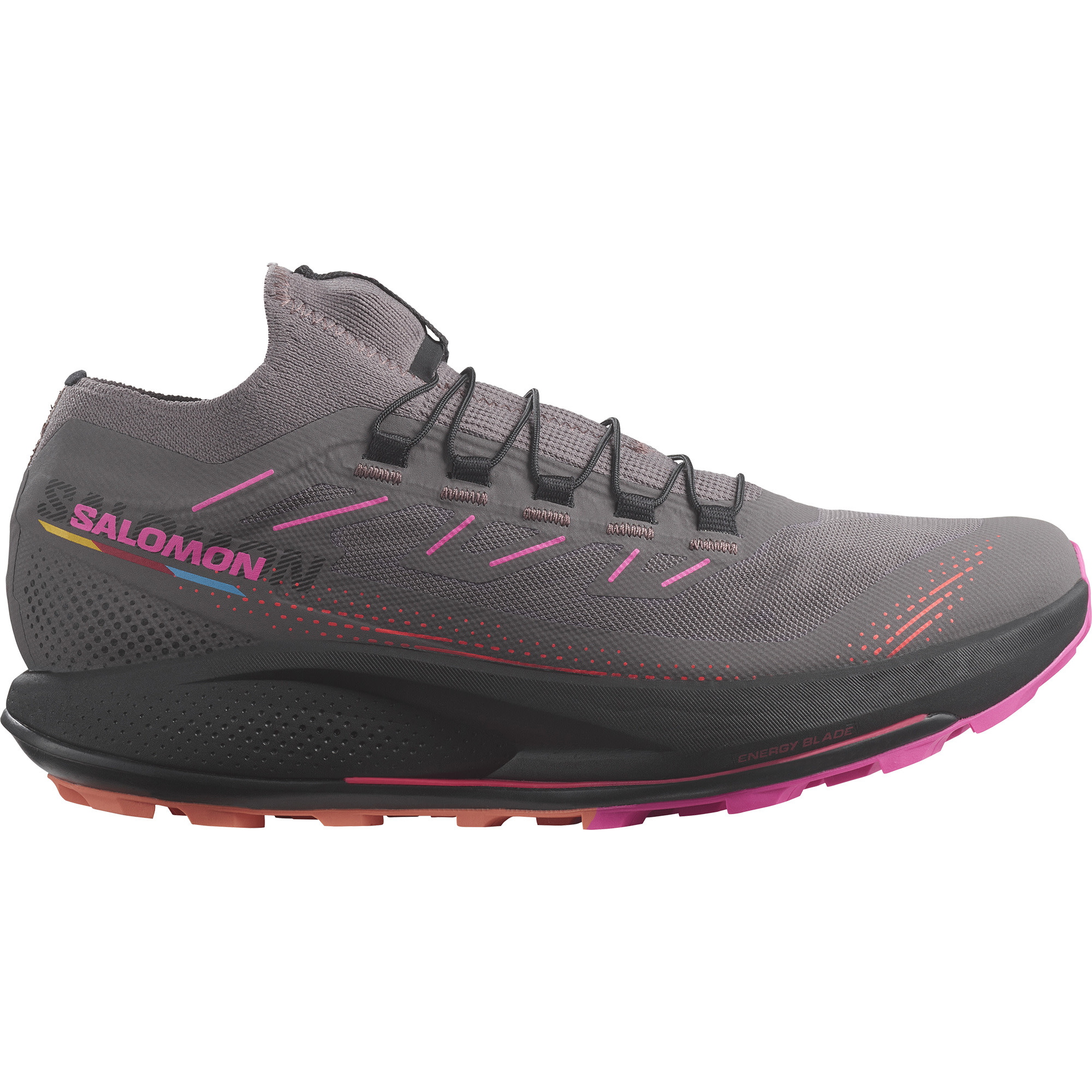 Salomon Women’s Pulsar Trail Pro 2 Plum Kitten/Black/Pink Glo