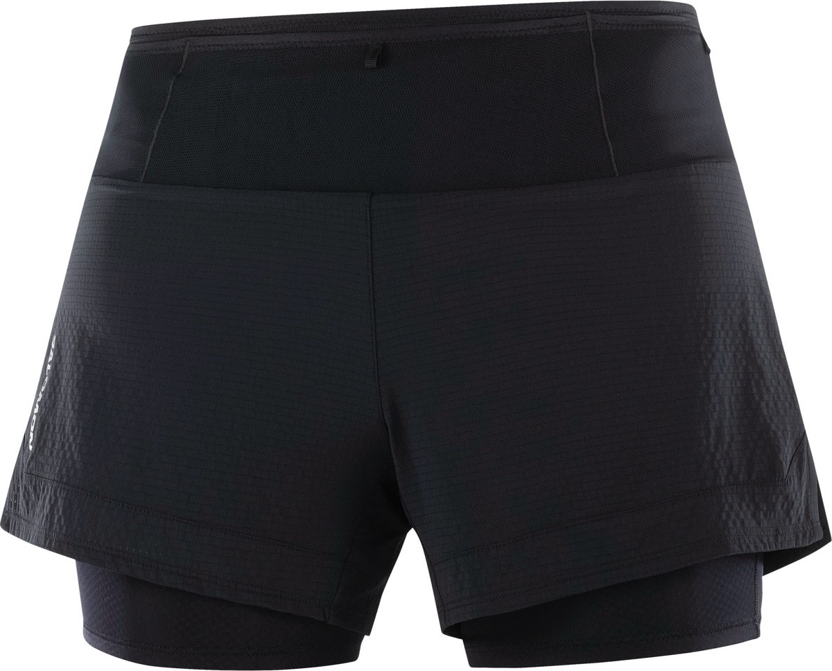 Salomon Women's Sense Aero 2in1 Shorts Deep Black Treningsshorts L