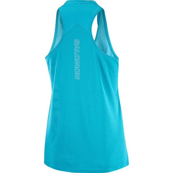 Salomon Women's Sense Aero Graphic Tank Top Tahitian Tide Salomon