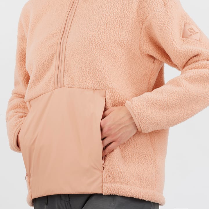 Salomon Women's Snowshelter Teddy Half Zip Sirocco/Heather Salomon Salomon Women's Snowshelter Teddy Half Zip Sirocco/Heather Salomon