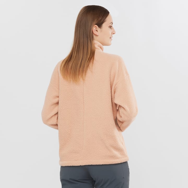 Salomon Women's Snowshelter Teddy Half Zip Sirocco/Heather Salomon Salomon Women's Snowshelter Teddy Half Zip Sirocco/Heather Salomon