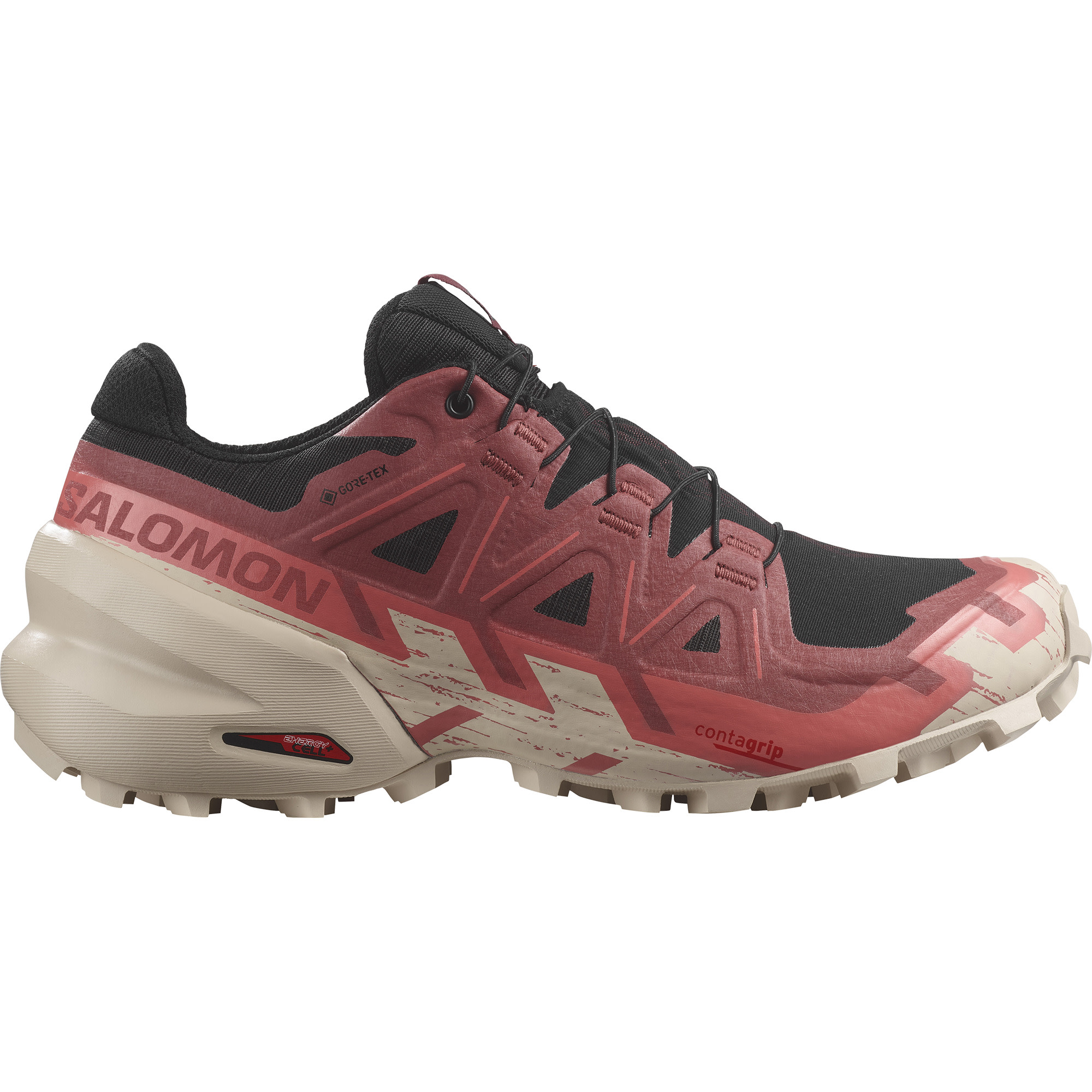 Salomon Women's Speedcross 6 GORE-TEX Black/Cow Hide/Faded Rose Løpesko 36 2/3