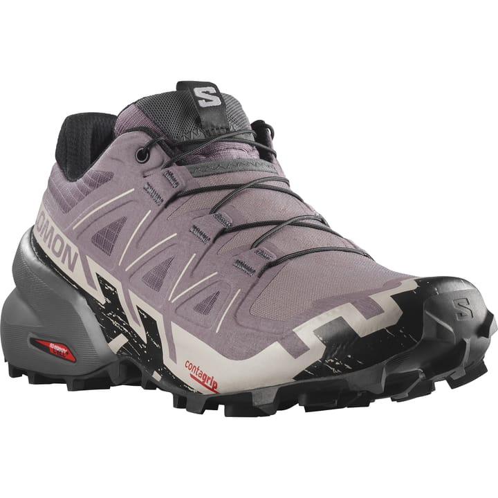 Salomon Women's Speedcross 6 Wide Moonscape/Black/Ashes Of Roses Salomon