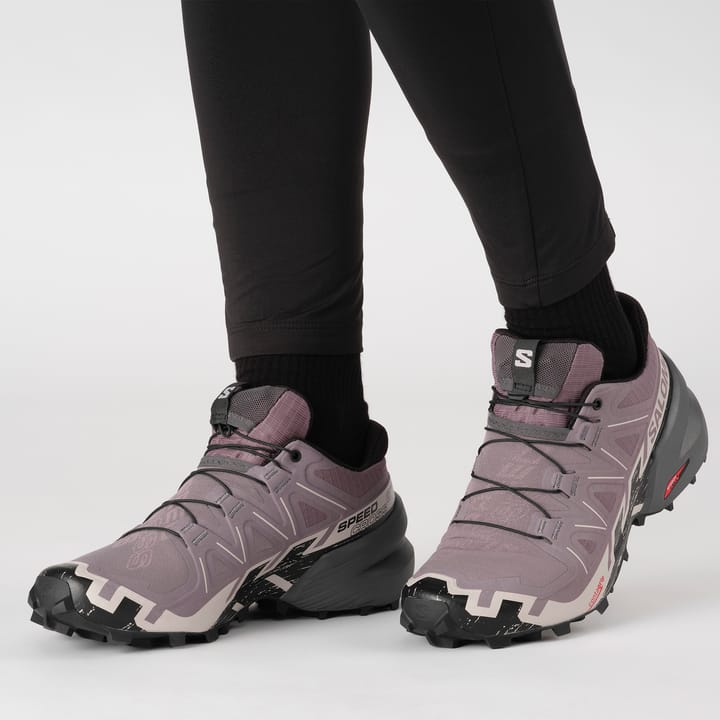 Salomon Women's Speedcross 6 Wide Moonscape/Black/Ashes Of Roses Salomon